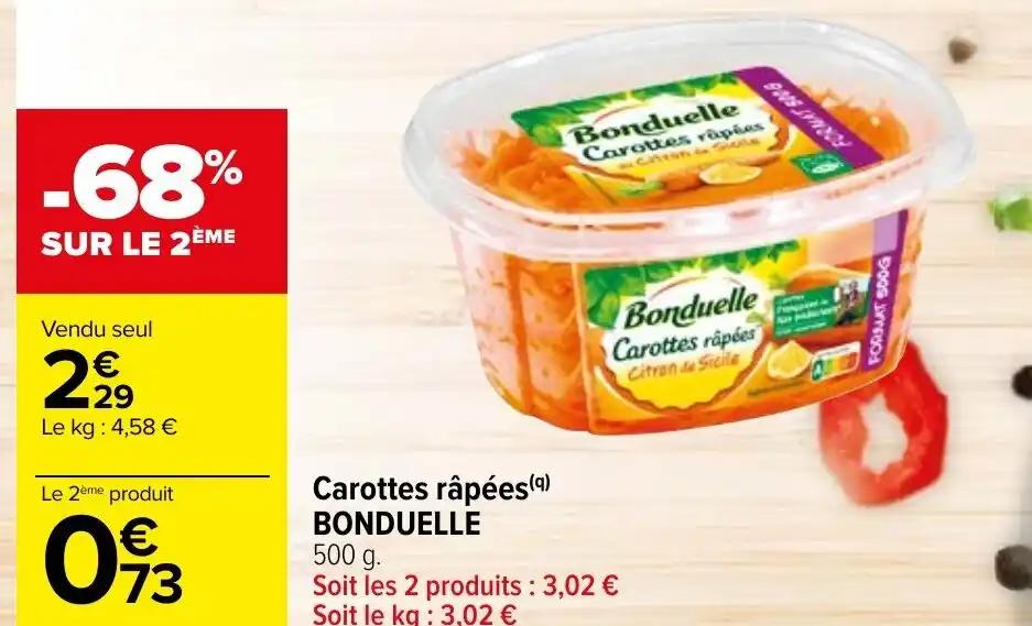 Carottes râpées (9) BONDUELLE
