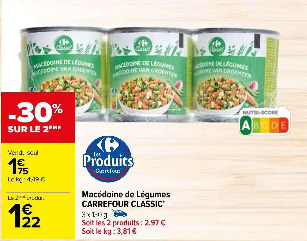 Macédoine de Légumes CARREFOUR CLASSIC'