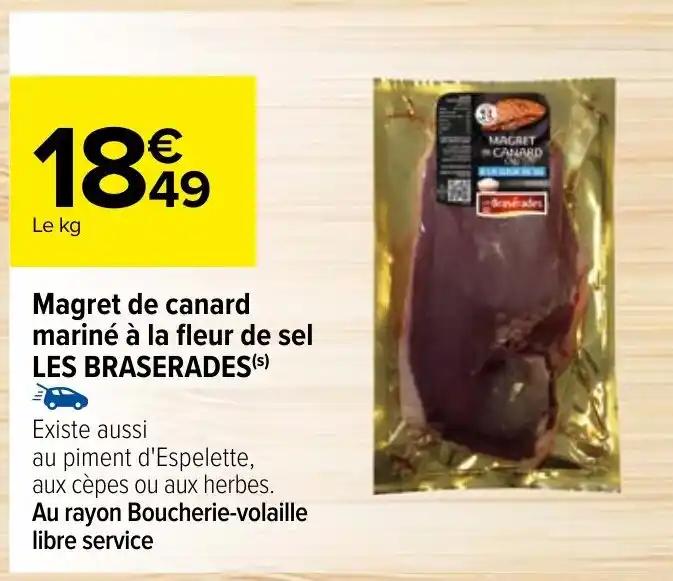 Magret de canard mariné à la fleur de sel LES BRASERADES(s)
