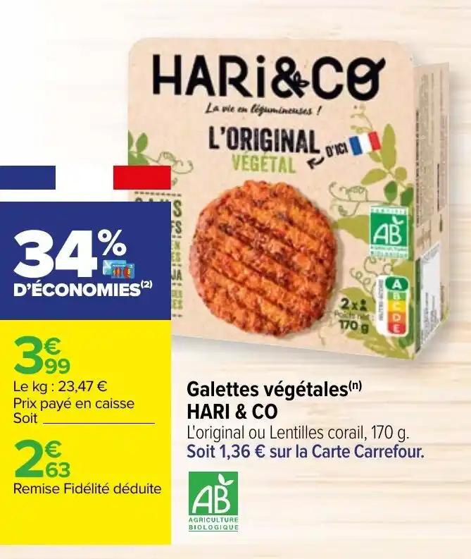Galettes végétales (n) HARI & CO