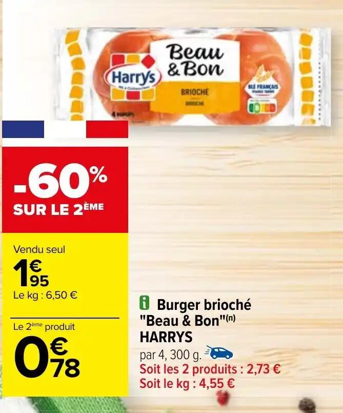 Burger brioché "Beau & Bon"(n) HARRYS