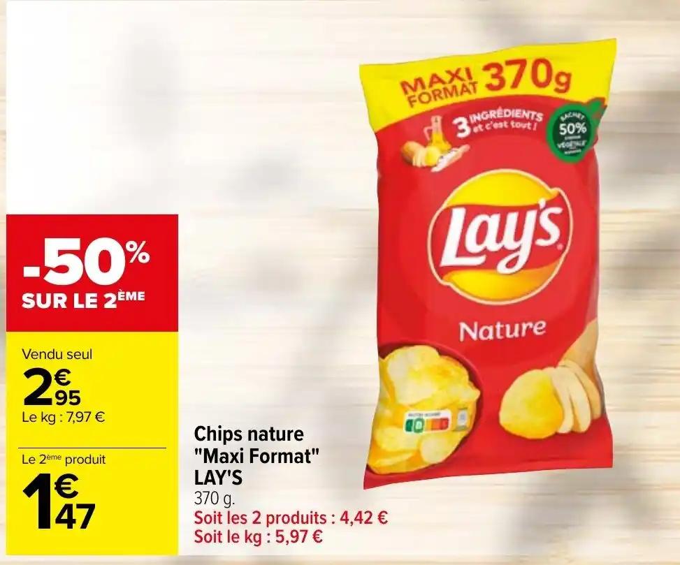 Chips nature "Maxi Format" LAY'S