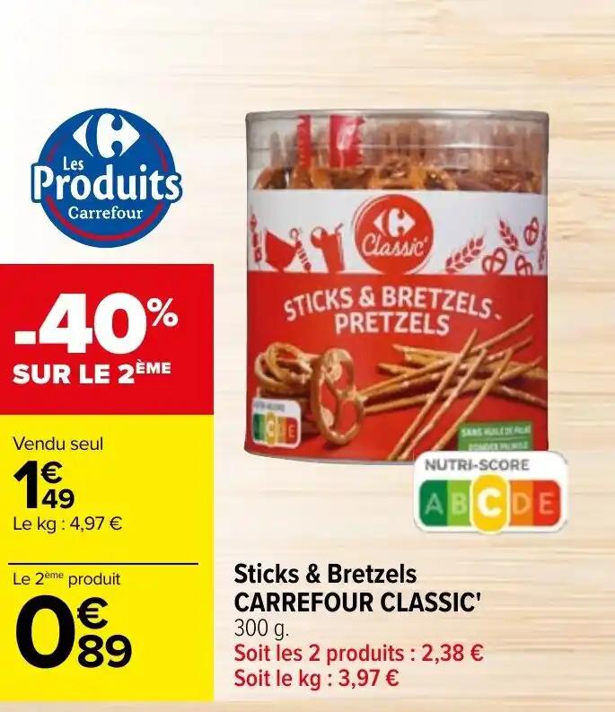 Sticks & Bretzels CARREFOUR CLASSIC'