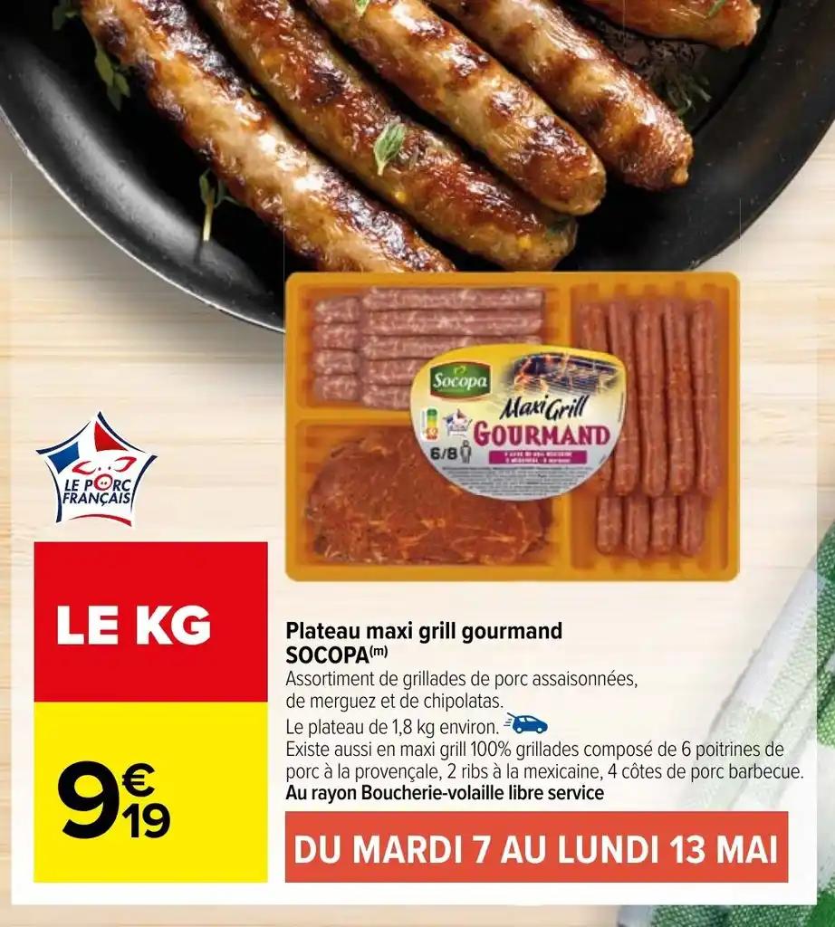 Plateau maxi grill gourmand SOCOPA(m)
