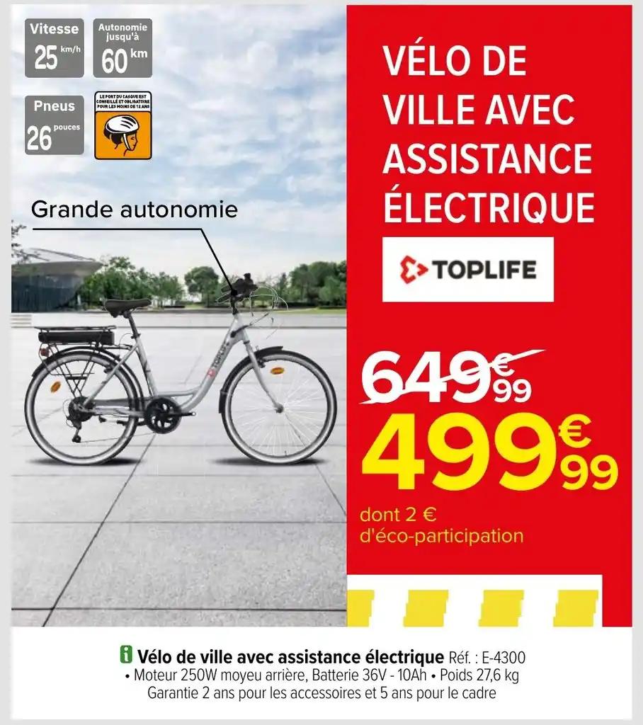 Vélo de ville avec assistance électrique Réf.: E-4300