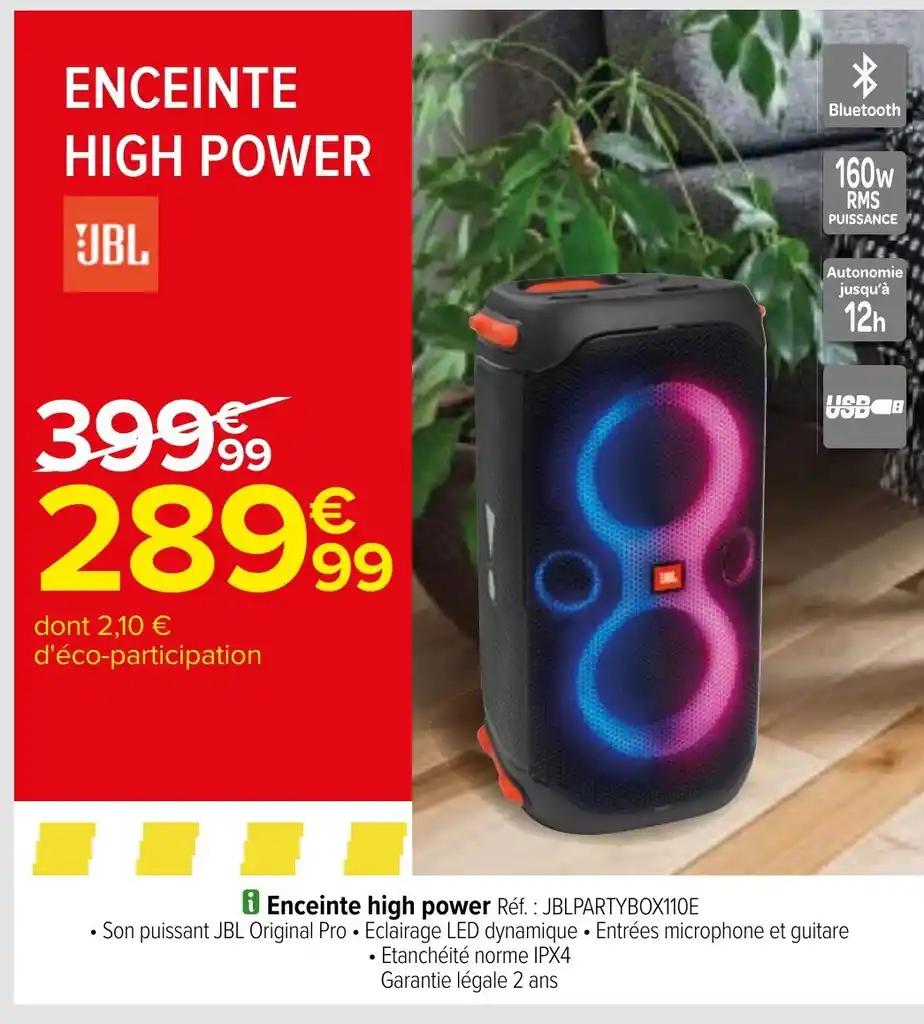Enceinte high power Réf.: JBLPARTYBOX110E