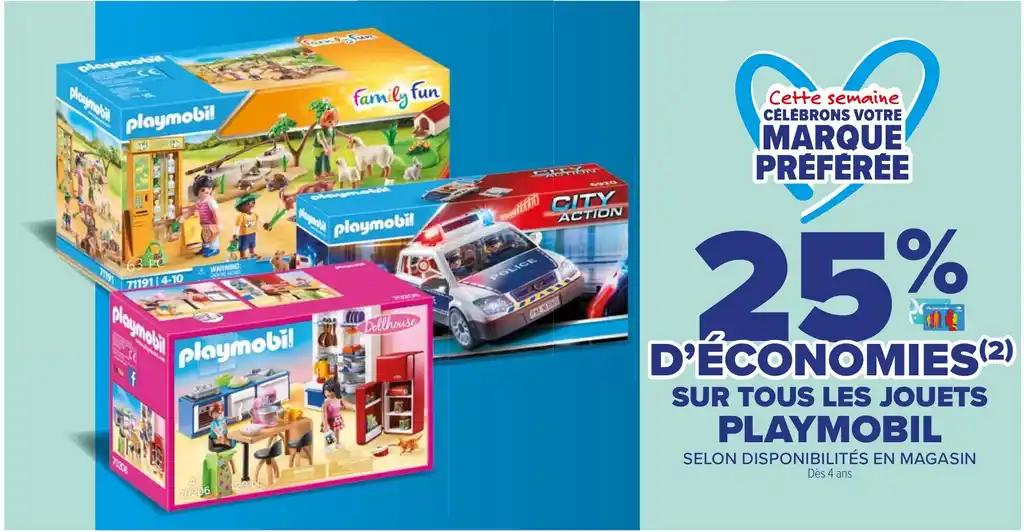 SUR TOUS LES JOUETS PLAYMOBIL