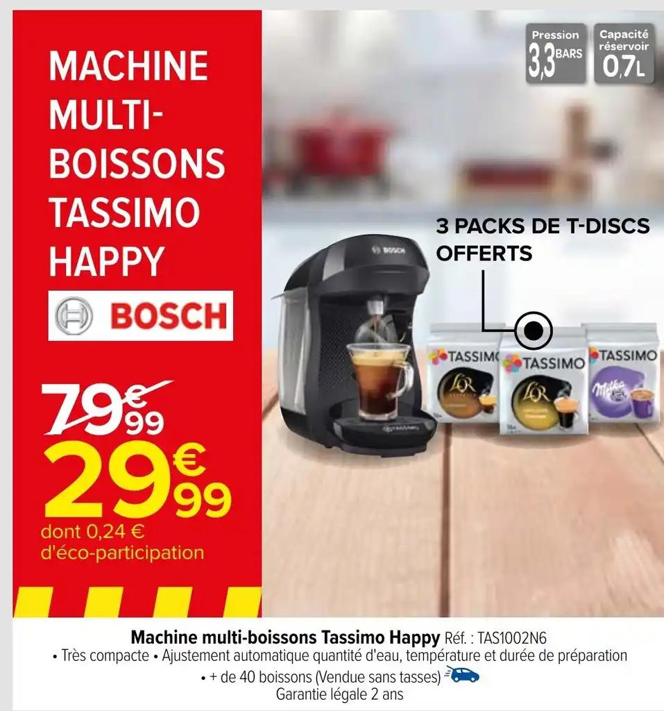 Machine multi-boissons Tassimo Happy Réf.: TAS1002N6