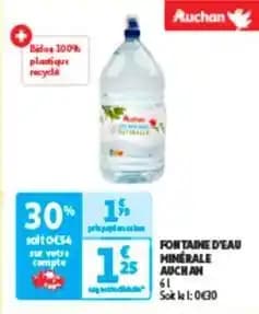 Auchan - fontaine d'eau minerale