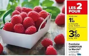 Carrefour - framboise le marché