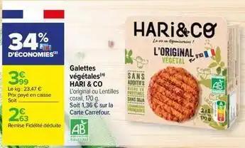 Hari & co - galettes végétales