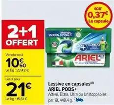Ariel - lessive en capsules pods+