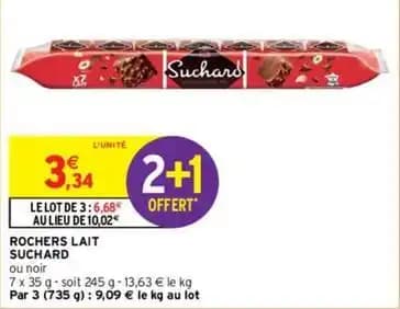 Suchard - rochers lait
