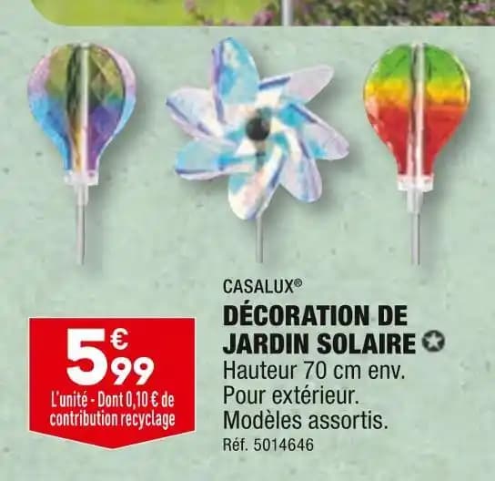 CASALUX DÉCORATION DE JARDIN SOLAIRE