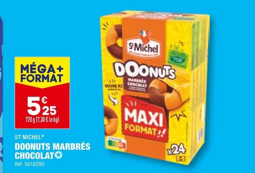 ST MICHEL DOONUTS MARBRÉS CHOCOLAT