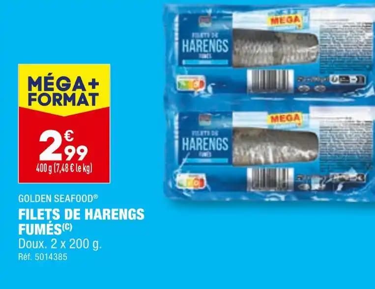 GOLDEN SEAFOOD FILETS DE HARENGS FUMÉS
