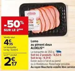 Aldelis - lomo au piment doux