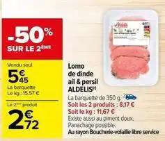 Aldelis - lomo de dinde ail & persil