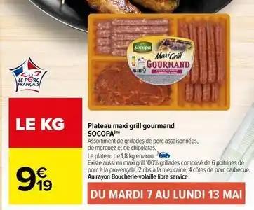 Socopa - plateau maxi grill gourmand