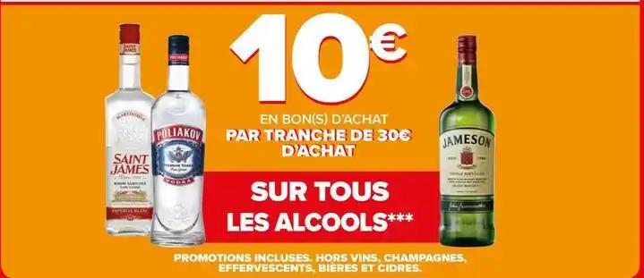 Saint james/poliakov/jameson - sur tous les alcools