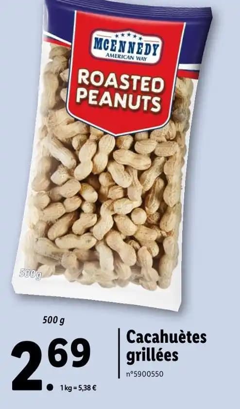 MCENNEDY Cacahuètes grillées