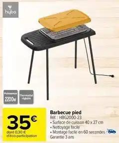 Hyba - barbecue pied réf.: hbg2000-23