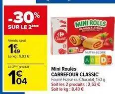 Carrefour - mini roulés classic