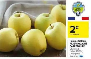 Carrefour - pomme golden filière qualité
