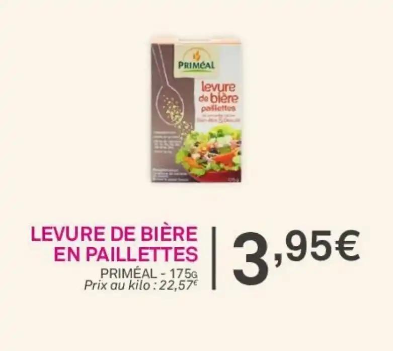 LEVURE DE BIÈRE EN PAILLETTES PRIMÉAL - 175G