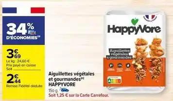 Happyvore - aiguillettes végétales et gourmandes