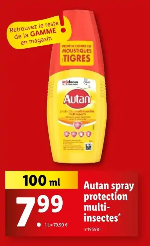 Autan spray protection multi- insectes