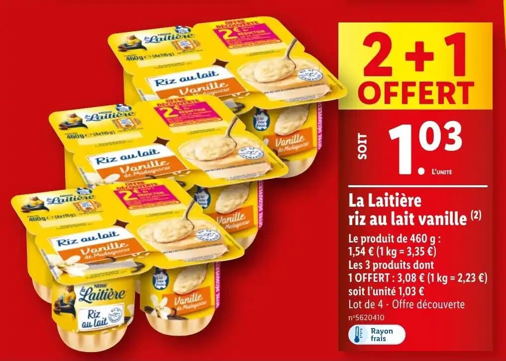 La Laitière riz au lait vanille (2)