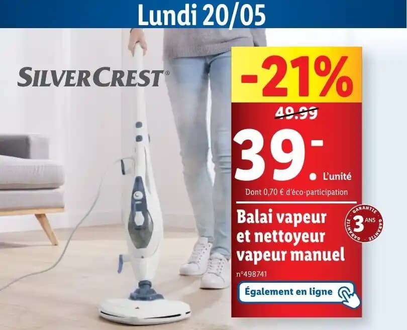 Balai vapeur et nettoyeur vapeur manuel