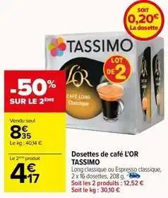 L'or - dosettes de café tassimo