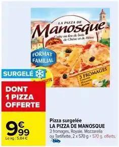 La pizza de manosque - pizza surgelée