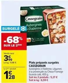 Cassegrain - plats préparés surgelés