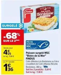 Findus - poisson surgelé msc bistro de la mer