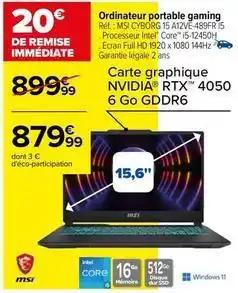 Msi - ordinateur portable gaming