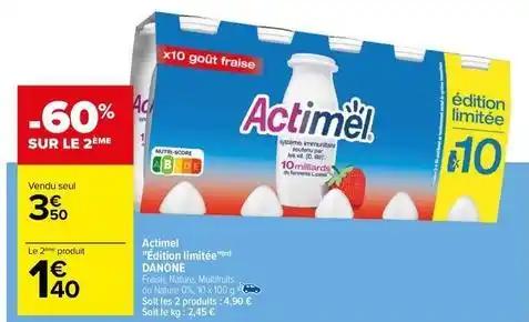 Danone - actimel édition limitée