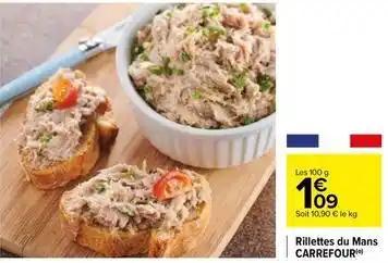 Carrefour - rillettes du mans