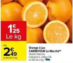 Carrefour - orange à jus le marché