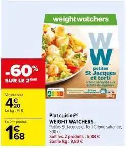 Weight watchers - plat cuisiné