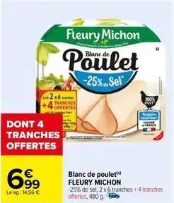Fleury michon - blanc de poulet