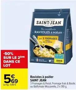 Saint jean - ravioles à poêler