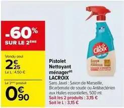 Lacroix - pistolet nettoyant ménager