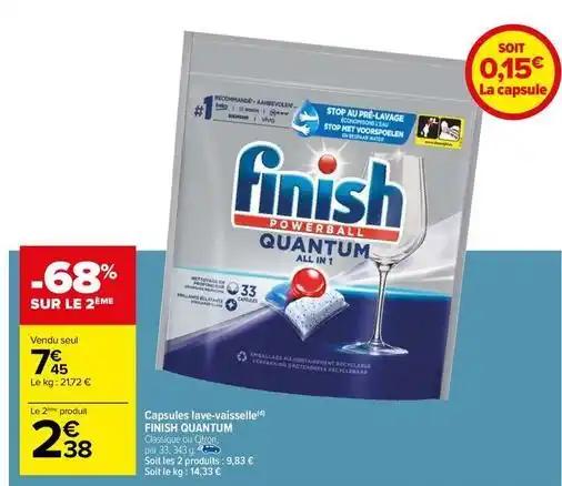 Finish - capsules lave-vaisselle quantum