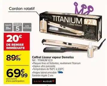 Saint algue - coffre lisseur vapeur demeliss