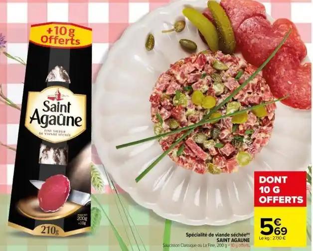 Saint agaune - specialite de viande séchée