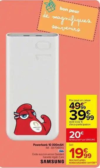 Samsung - powerbank 10000mah
