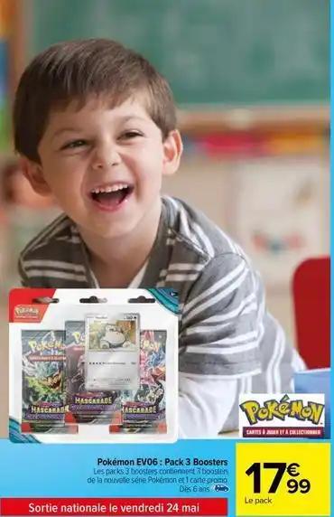 Pokemon - ev06: pack 3 boosters